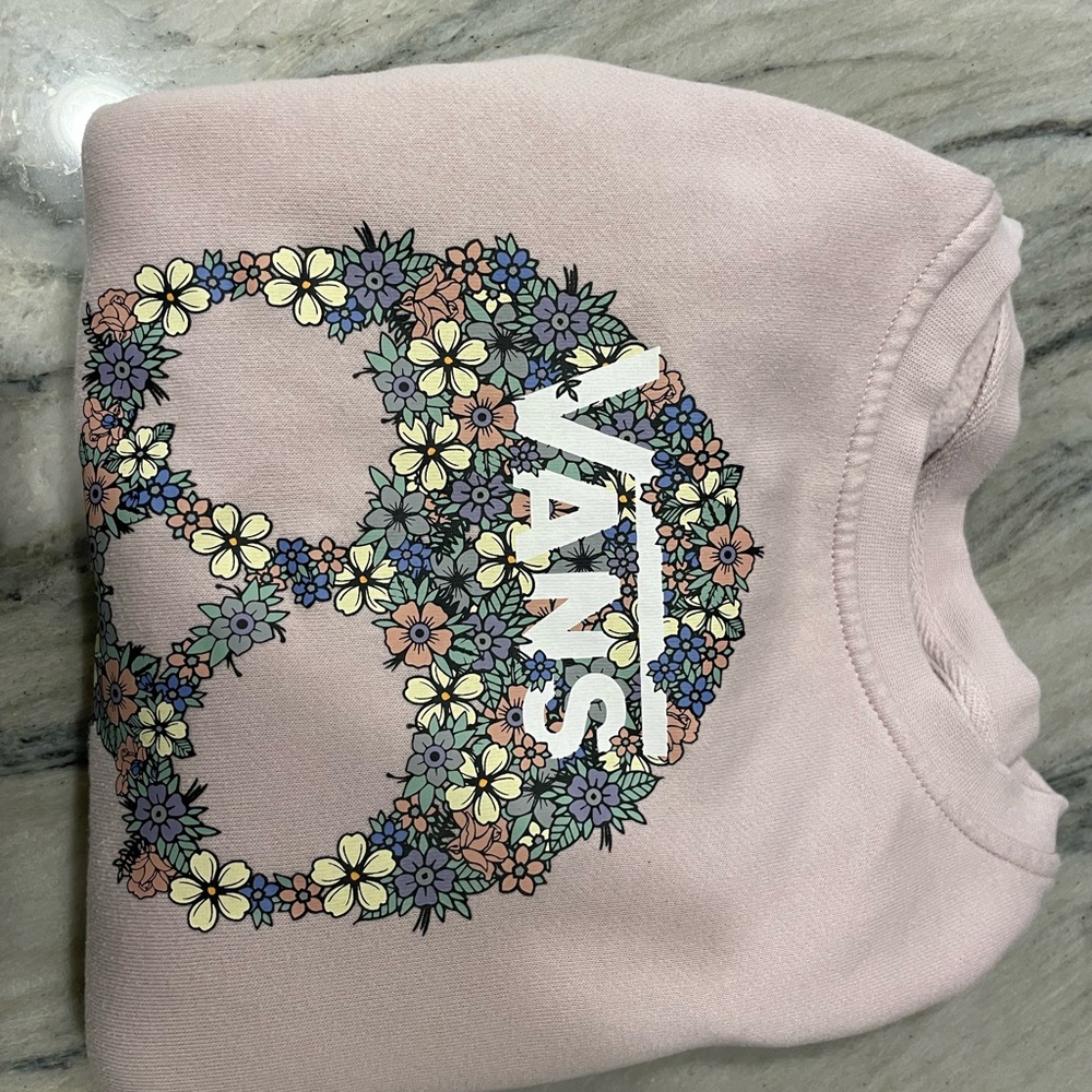 Vans Pink Floral Sweatshirt